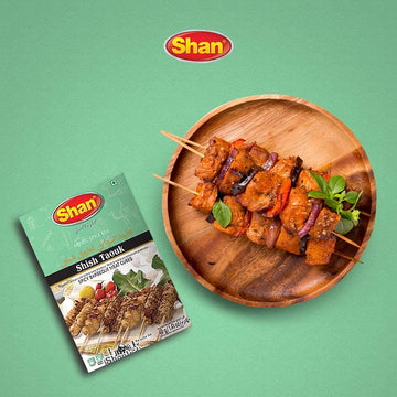 Shan Shish Taouk Arabic Seasoning Mix 1.41 Oz (40G) - Spice Powder For Middle Eastern Spicy Bbq Meat Cubes - Suitable For Vegeta