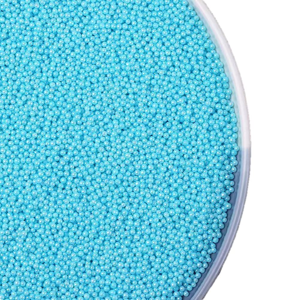 Blue sprinkles Edible Pearl 130g 4.6OZ,Cake Dessert sprinkles,Cookie sprinkles,Sugar Pearl, Edible Candy Pearls for Cake Cupcake