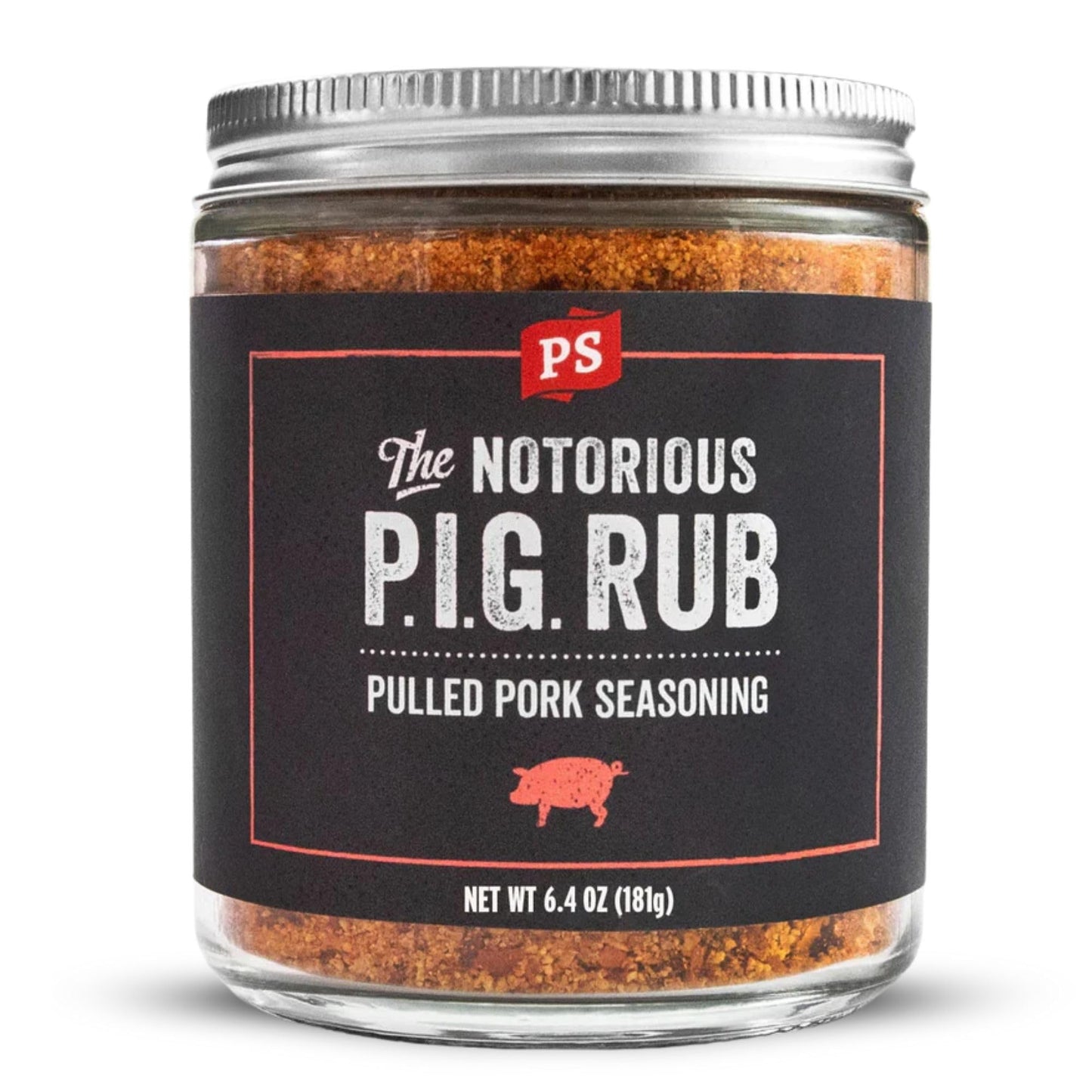 PS Seasoning Notorious PIG Pulled Pork Seasoning - Sweet & Smoky BBQ Rub - 6.4 Ounce