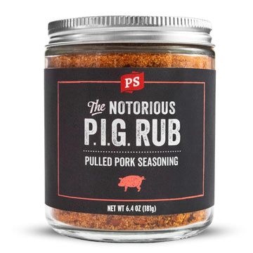 PS Seasoning Notorious PIG Pulled Pork Seasoning - Sweet & Smoky BBQ Rub - 6.4 Ounce