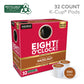 Eight OClock Coffee Hazelnut K-Cup Pods, Medium Roast, 32 Count, White, Model 011141106346-VC