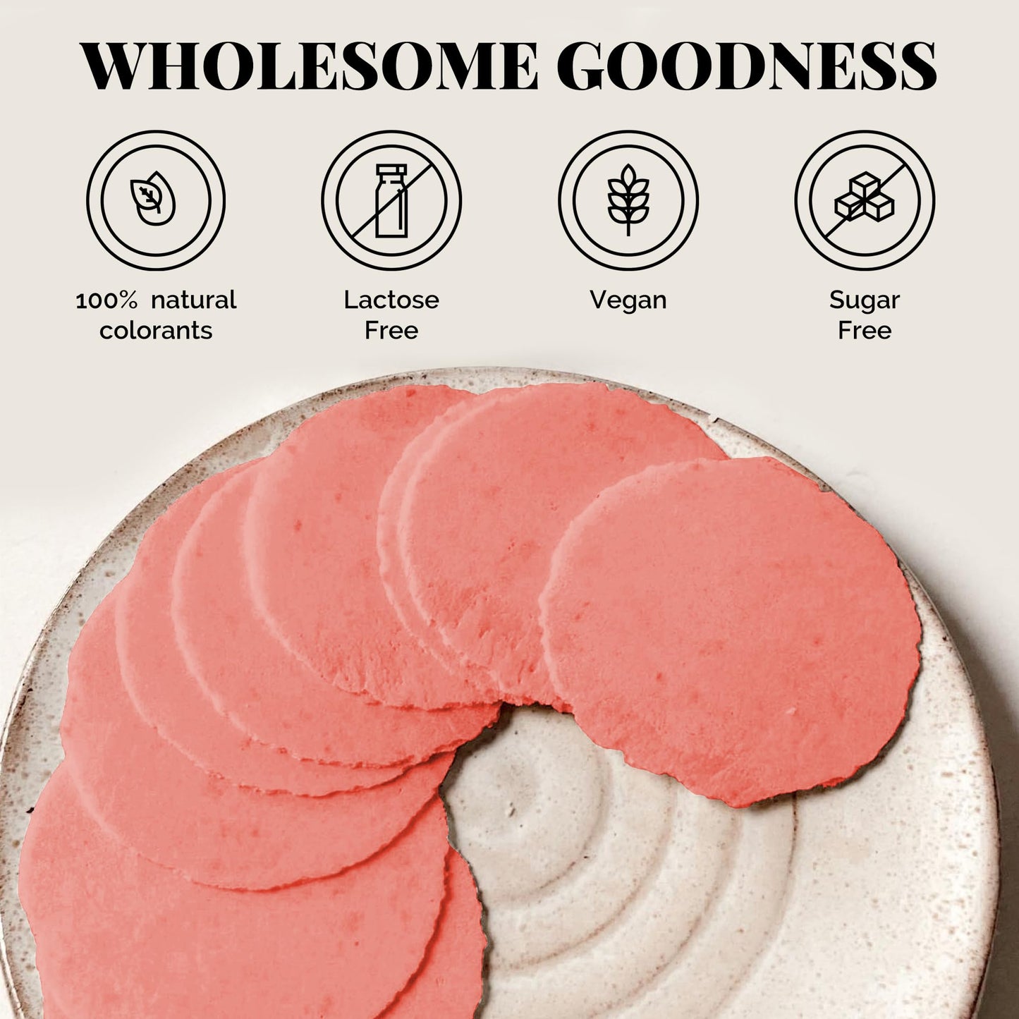 Kalan Mixed Berries Amaranth Flour Wafer Thins, Vegan And Sugar-Free, Pack Of 3