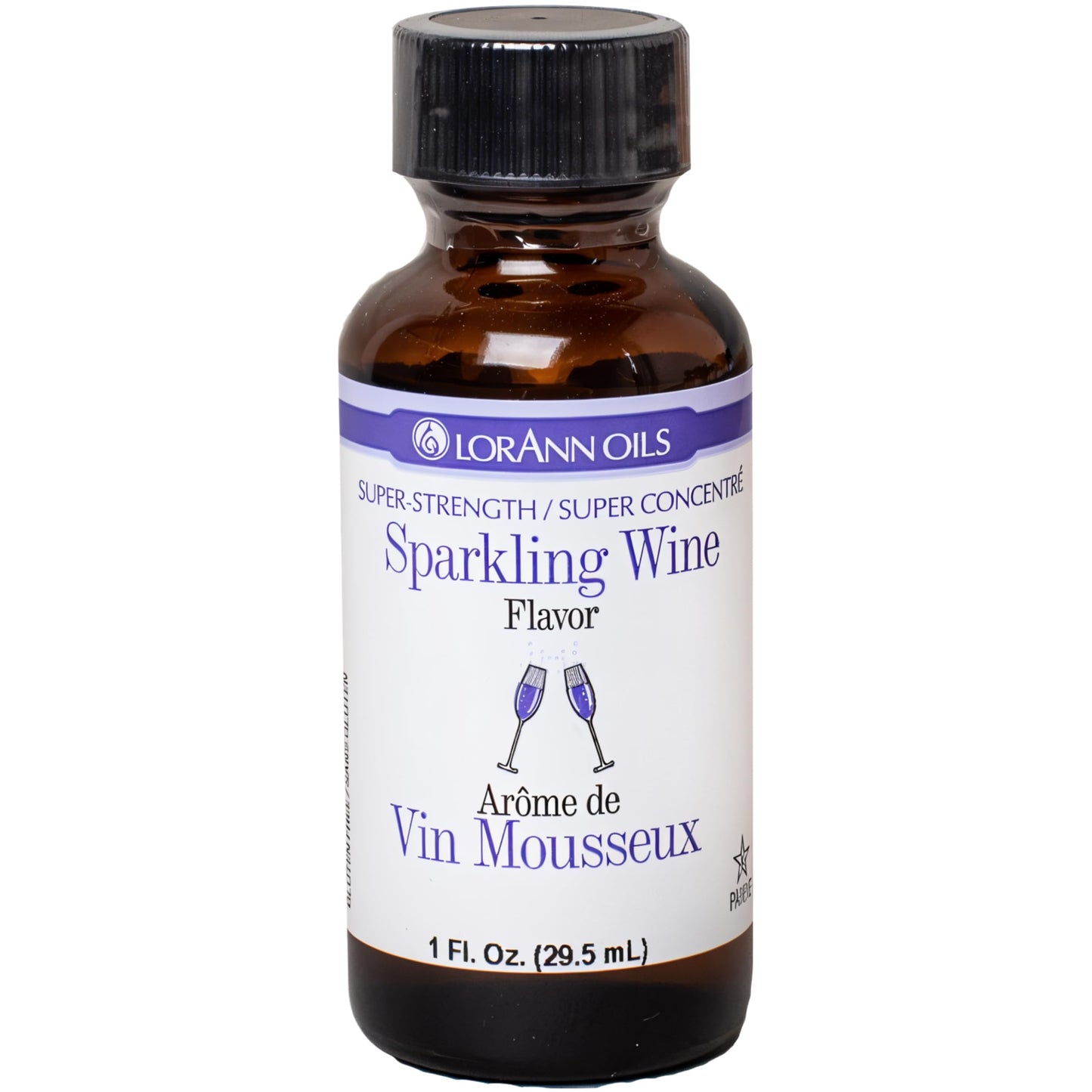 LorAnn Sparkling Wine Flavoring, 1 Ounce Bottle, Clear, Model 0550