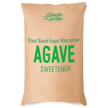 Health Garden Blue Agave Sweetener Crystals - Organic - Non-GMO - Low Glycemic Powder - Kosher - Keto Friendly - 25KG