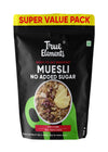 True Elements Muesli No Added Sugar 700g - High Protein | Sugar Free Muesli | Diet Food for Weight Management | Rich in Fibre | 