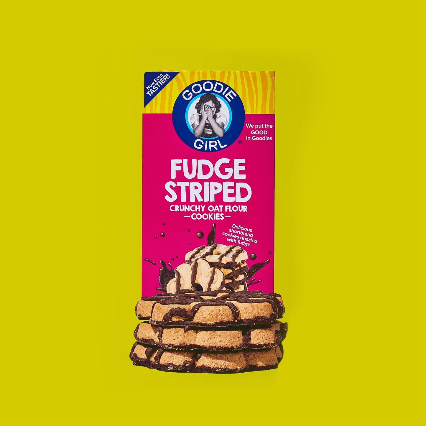 Goodie Girl, Fudge Striped Gluten Free Cookies | Gluten Free, Egg Free, Peanut Free (3 Pack)