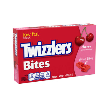 Twizzlers Bites Cherry Candy Boxes, 5 Oz (12 Count)