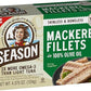 Season Skinless And Boneless Fillets Of Mackerel In Olive Oil 4.375-Ounce Tins (Pack Of 6)