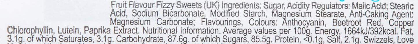 Swizzels Matlow Giant Love Hearts Fruit Sweets 39G