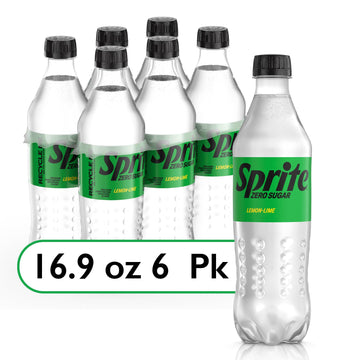 Sprite Zero Sugar Lemon Lime Diet Soda, 16.9 fl oz, 6 Pack