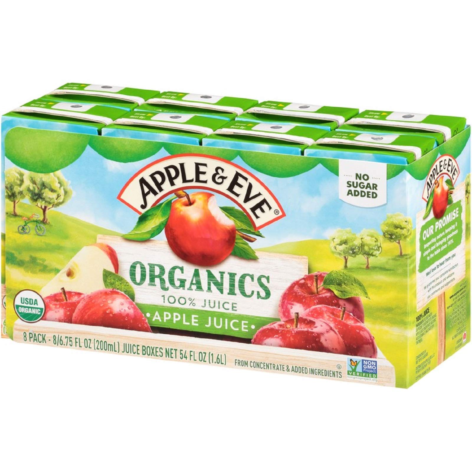 Apple & Eve Organics Apple Juice, 6.75 Fluid-oz, 40 Count