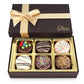Empire Delights Gourmet Cookies Gift Basket - Chocolate Covered Cookies - 6 Count