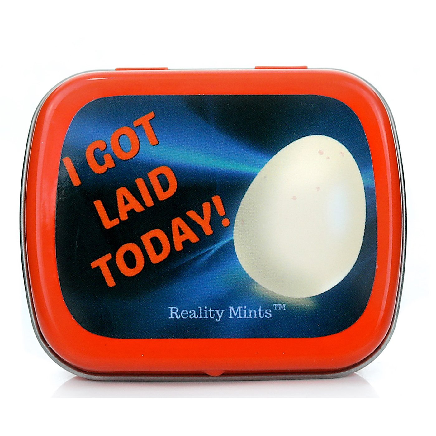 I Got Laid Today Mints - Easter egg design mint tin - Novelty candy for men - Wintergreen breath mints, sugar-free, Easter baske