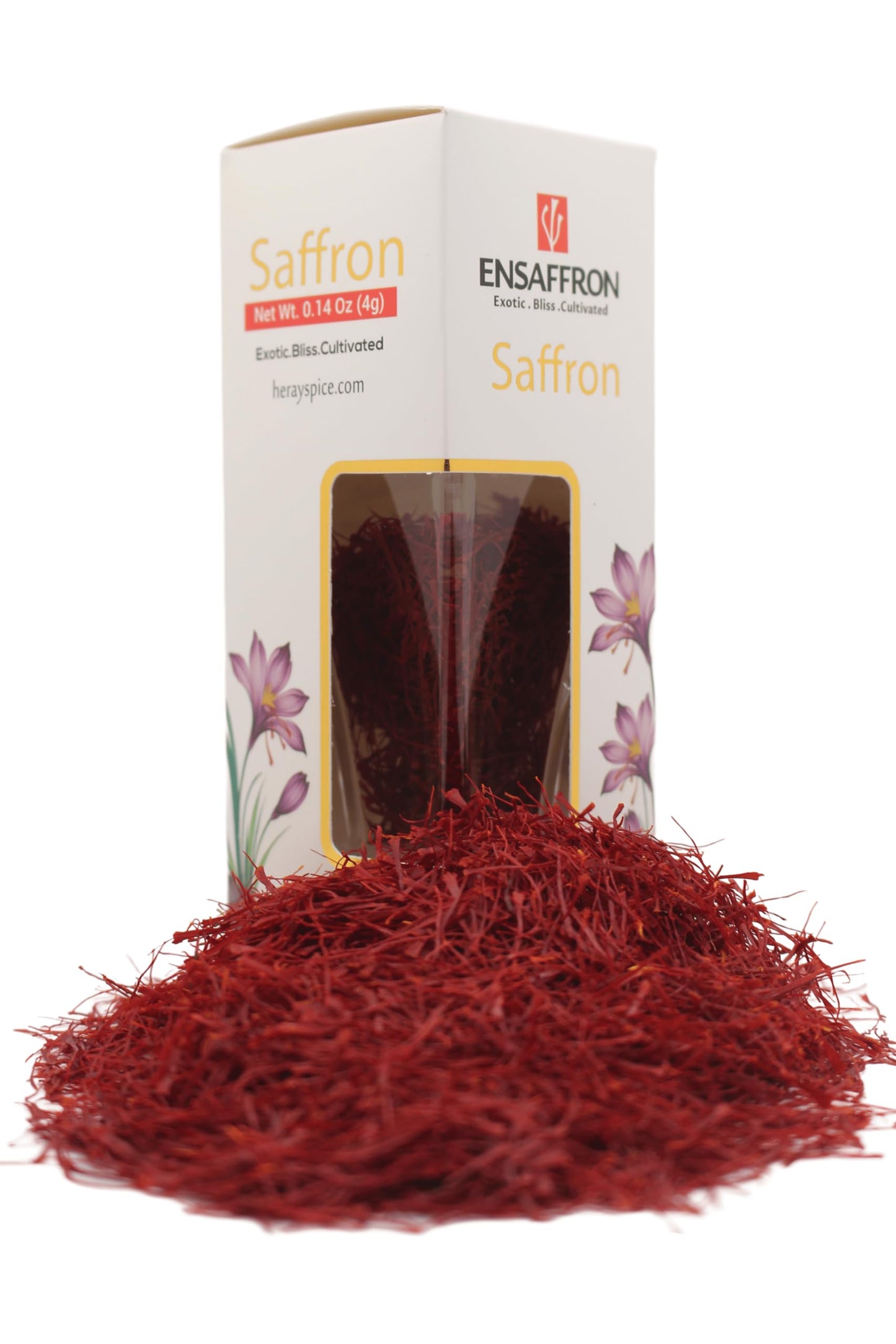 EnSaffron - 1 Gram Natural Premium Thick All Red Saffron Threads, Sunlight Processed Organic Saffron Grade A+ Super Negin Non-GM