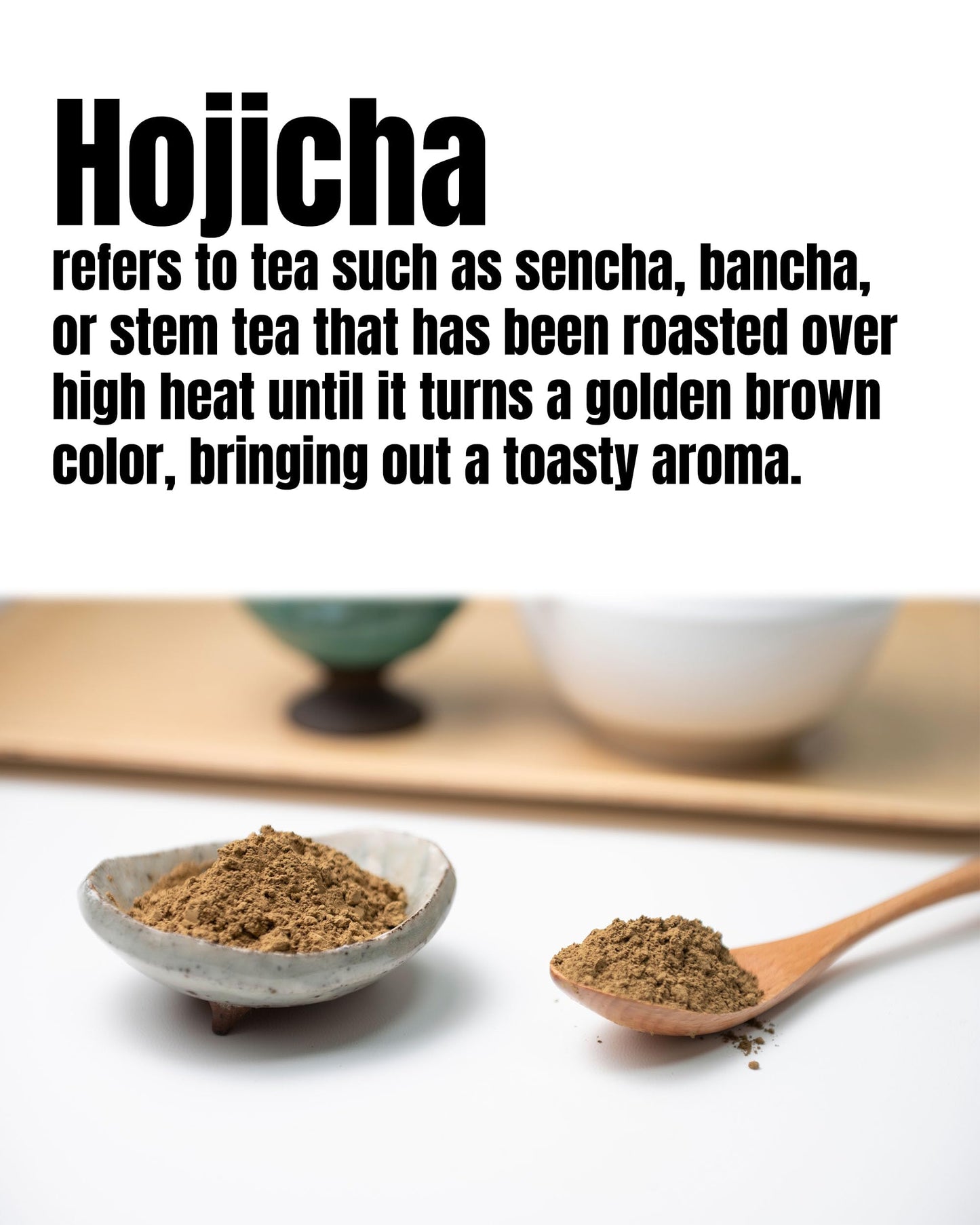 SUMIRE Hojicha Powder Rich Aroma from Kagoshima  Japan - Roasted Flavor  Caffeine-Light  Fine Texture  Easy Mix (Hojicha Powder)