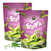 Terraland Snap Pea Crispy Crisps-Sea Salt, Crispy & Crunch, Vegan, Idea for Snacking or Pairing with Salad and Cereal 1.5oz Bag 