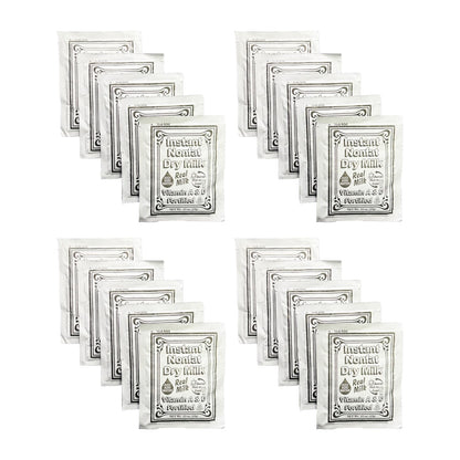 Non-Fat Dry Milk Instant Mix Packets - 15g Each, 20 Pack - Vitamin A & D Fortified, Shelf-Stable Powdered Milk
