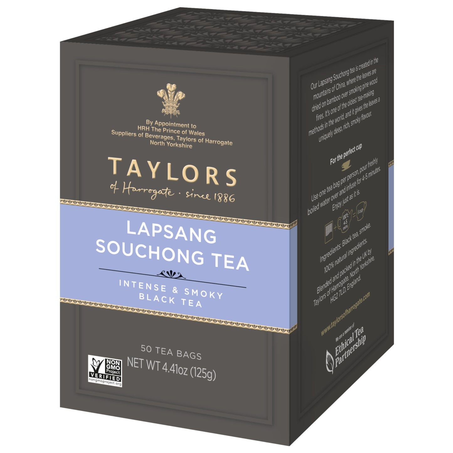 Taylors of Harrogate Lapsang Souchong Tea, 50 Teabags, Pack of 6, Model 1400