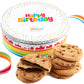 Happy Birthday Cookies Tin Chocolate Chip Gift Basket Tin Individually Wrapped Food Gift For Men Women Gourmet Kosher