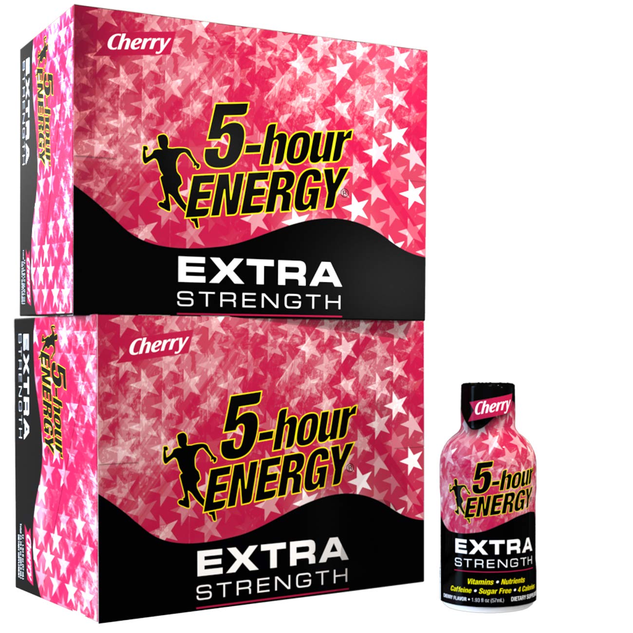 5-hour ENERGY Shot Extra Strength Cherry 1.93 Ounce 24 Count Pink