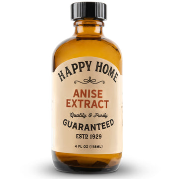 Happy Home Pure Anise Extract - Certified Kosher, 4 oz.