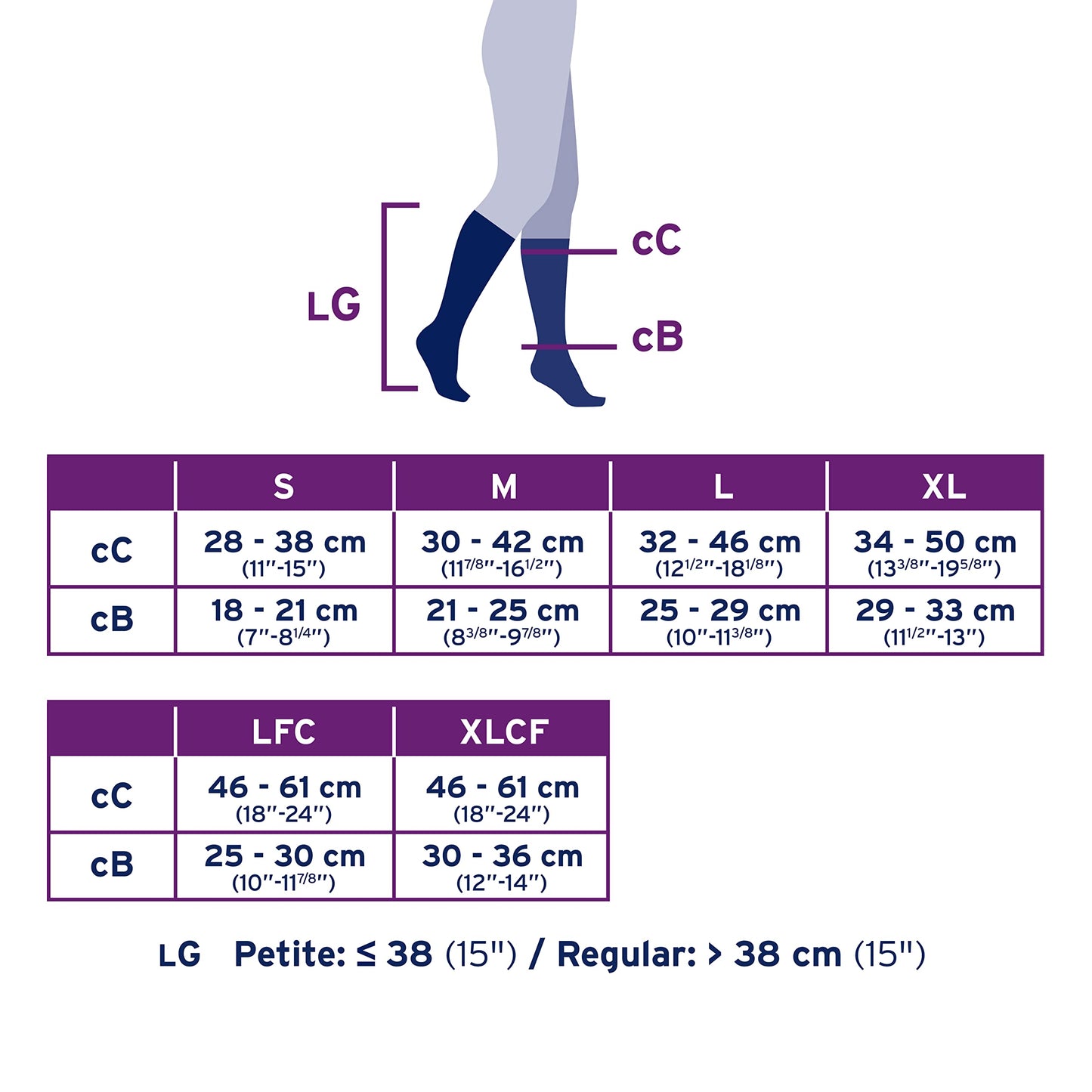 Jobst Relief Knee High 15-20 Mmhg Compression Stockings, Closed Toe, X-Large Full Calf, Beige