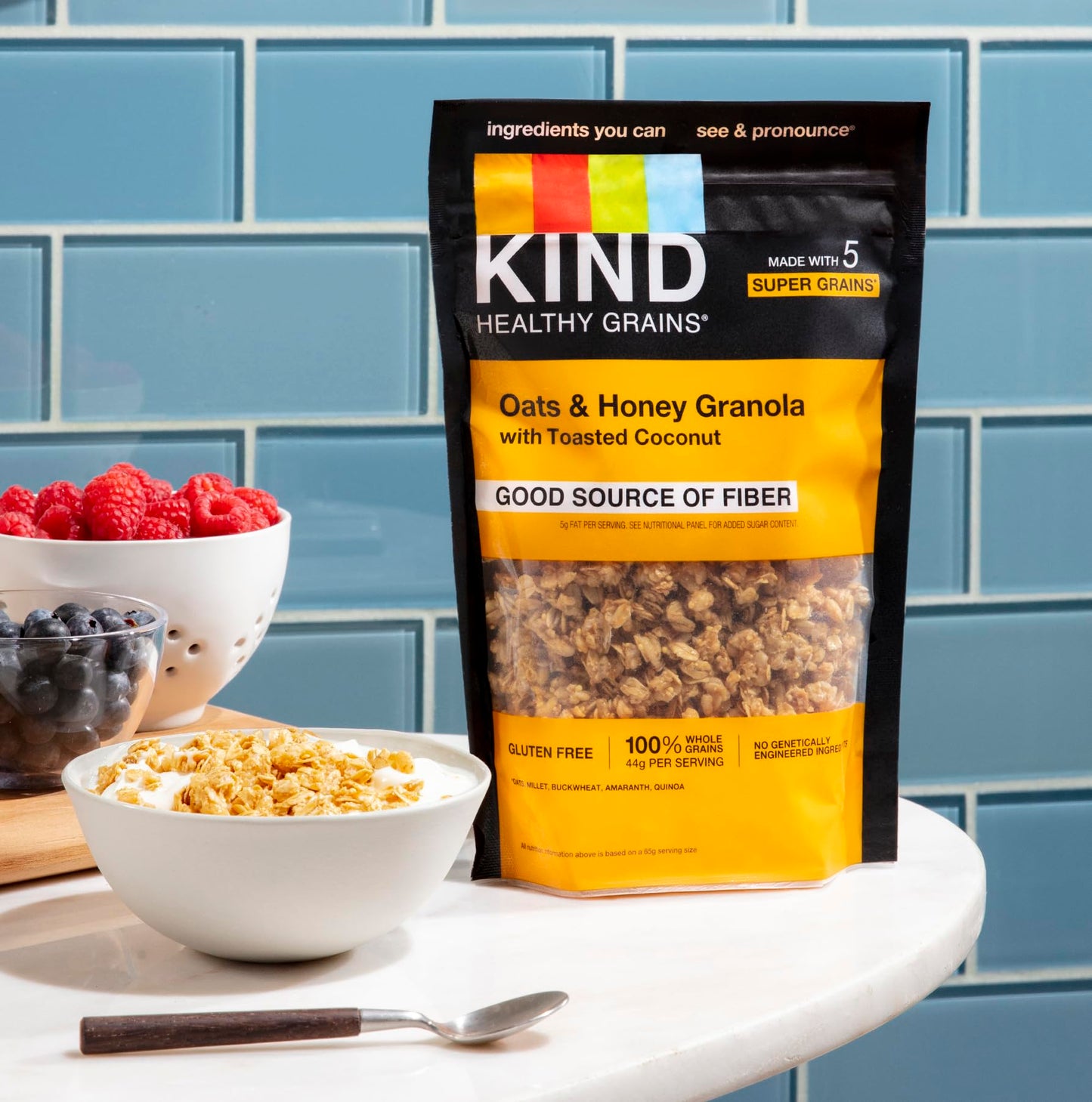 KIND Healthy Grains Clusters Oats & Honey, Gluten Free Snacks, 10g Protein, 11oz (Pack of 3)