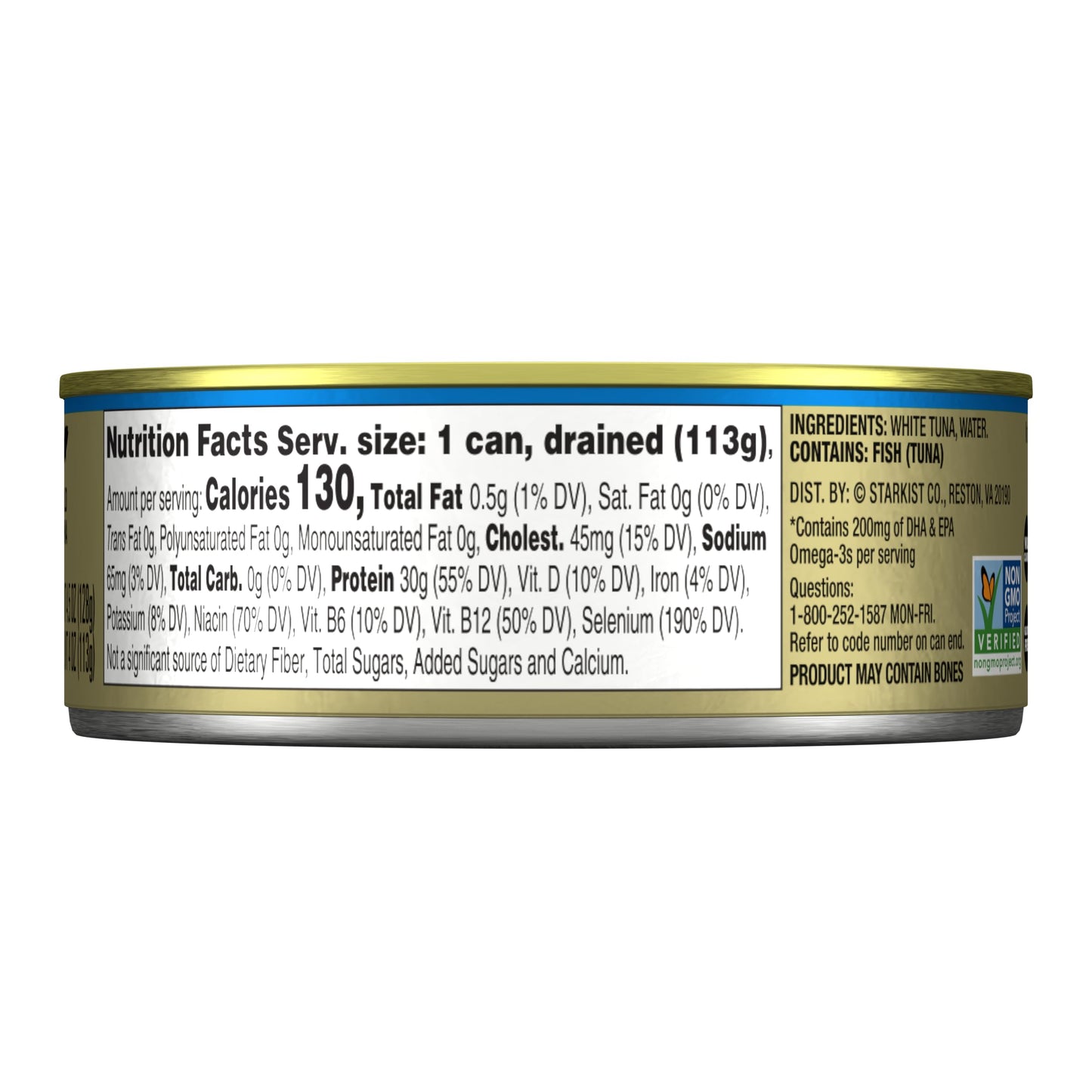 StarKist Selects No Salt Added Chunk White Albacore Tuna in Water, 4.5 oz (12 Pack) Canned Tuna Fish, Wild Caught, Gluten Free,