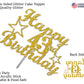 43 Birthday Cake Topper Gold Glitter, Party Decoration Ideas, Premium Quality, Sturdy Doubled Sided Glitter, Acrylic Stick. Made