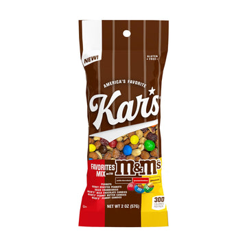 Kars Nuts Favorites Mix with M&MS Candies - 2oz Bag (Pack of 36)