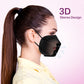 Miuphro Kn95 Disposable Face Mask 25 Pack 5-Ply Breathable Safety Masks Against Pm2.5, Disposable Respirator Protection Mask For