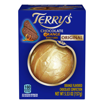 Terry'S Milk Chocolate Orange 5.53 Oz | Stocking Stuffer And Party Favor | Break Apart Chocolate Ball With Real Orange Oil | Hol