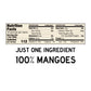 South 40 Snacks Premium Tropical Mango Fruit Bar, Just One Ingredient, Unsweetened, No Added Sugar, Individually Wrapped (35G Ba