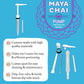 Maya Chai Tea Concentrate, Zero Sugar, Heritage Recipe, 64 Ounce with White Pump