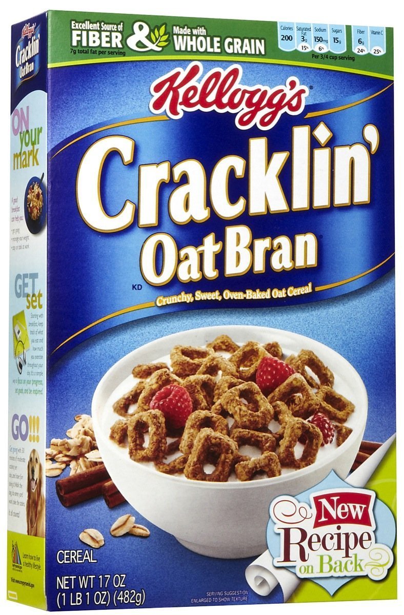 Kellogg's Cracklin' Oat Bran Cereal - 17 oz