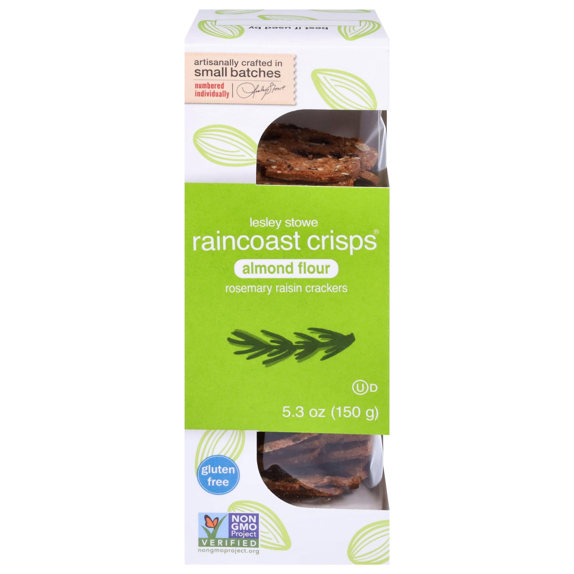 RAINCOAST CRISPS Rosemary Raisin Almond Crisp, 5.3 OZ