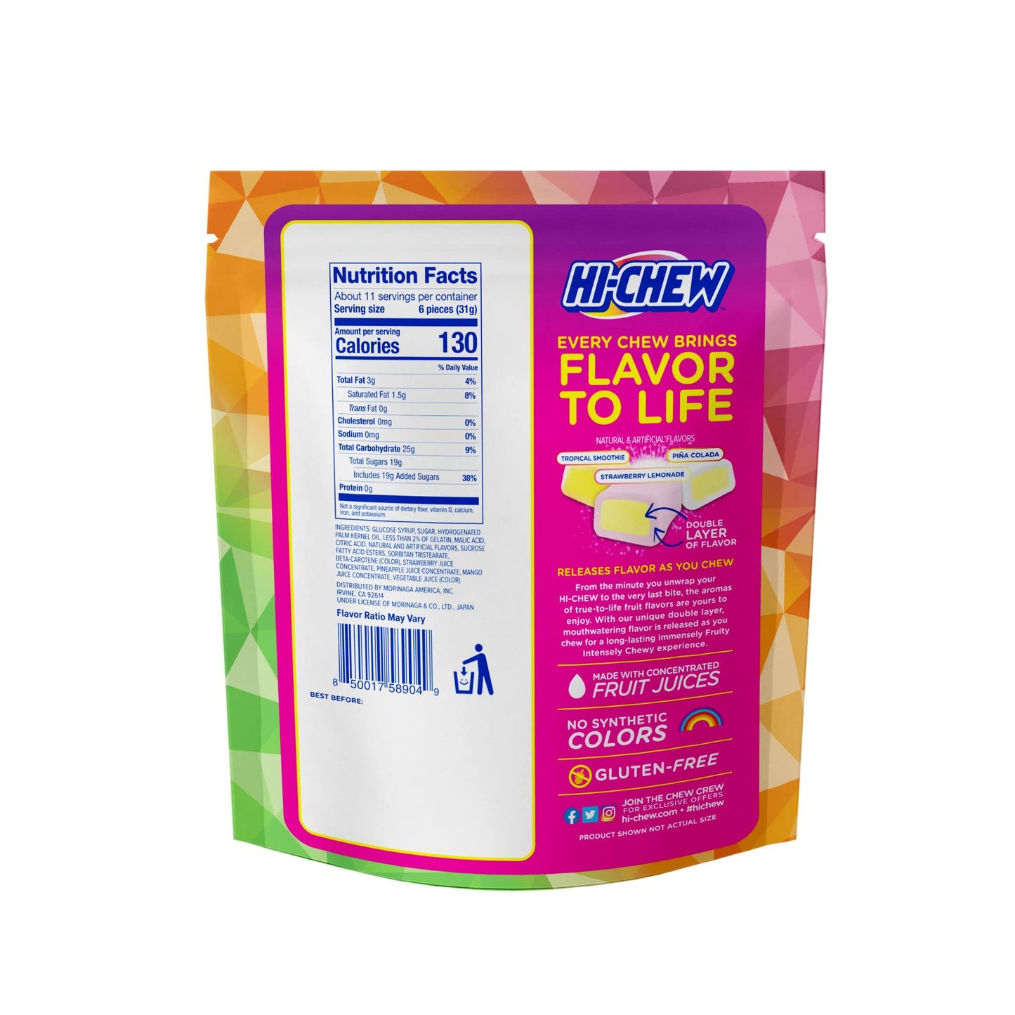 Hi-Chew Fruit Combos Stand Up Bag 11.65Oz
