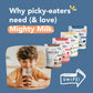 Nurished Mighty Chocolate Milk - Kids Daily Protein Powder Boosted with 2 Billion Probiotics and Organic Spinach Leaves - Natura