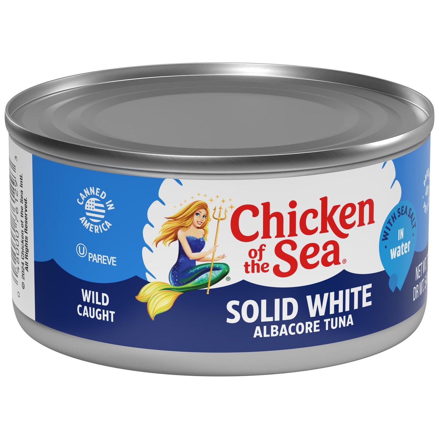 Chicken of the Sea Solid White Albacore Tuna, 7 Ounce Cans, Pack of 6