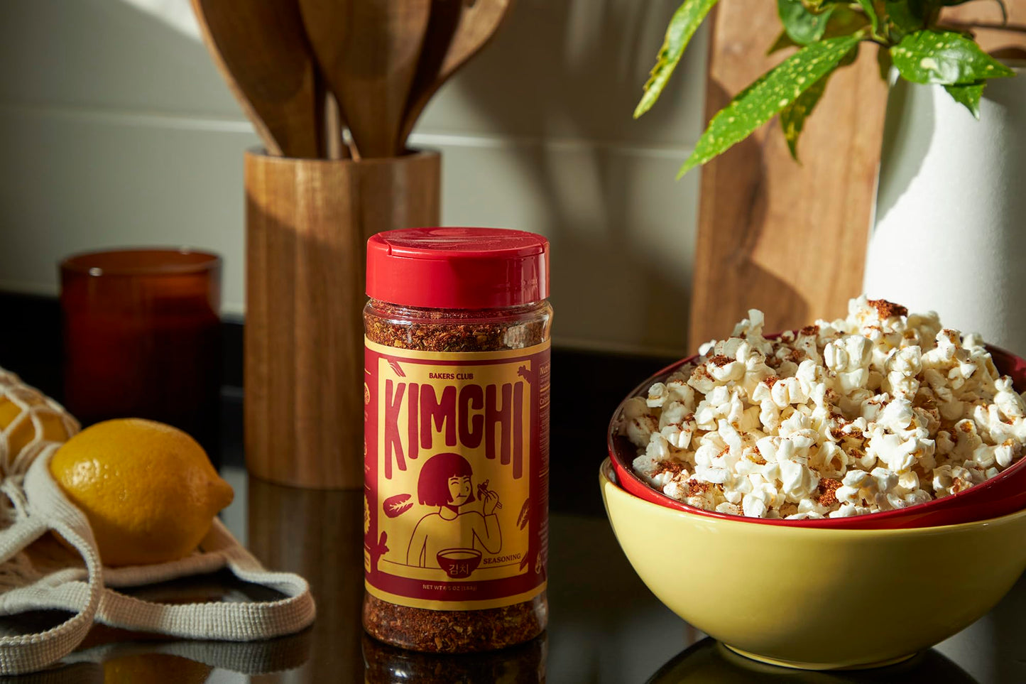 Bakers Club 6.5Oz Korean Kimchi Seasoning Powder - Fried Rice, Stir Fry, Popcorn, Ramen Soup, Barbecue Dry Rub For Meats, Pork,