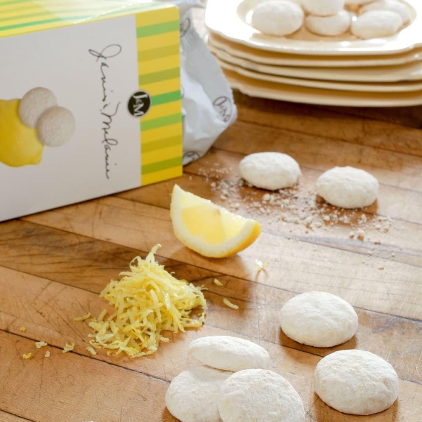 J&M Foods Lemon Cookies, Florida-Inspired, Made With Premium Natural Ingredients, Refreshing Citrus Flavor For Snacking & Gifts,