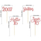 Gyufise 24 Pack Rose Gold Glitter 16Th Birthday Cupcake Toppers Hello Sweet 16 Sixteen Since 2009 Cupcake Picks For 16Th Birthday Party Cake Decorations Supplies