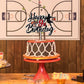 Basketball Happy 9Th Birthday Cake Topper 9 Nine Years Old Basketball Player Scene Cake Decoration Sport Theme Ninth Birthday Pa