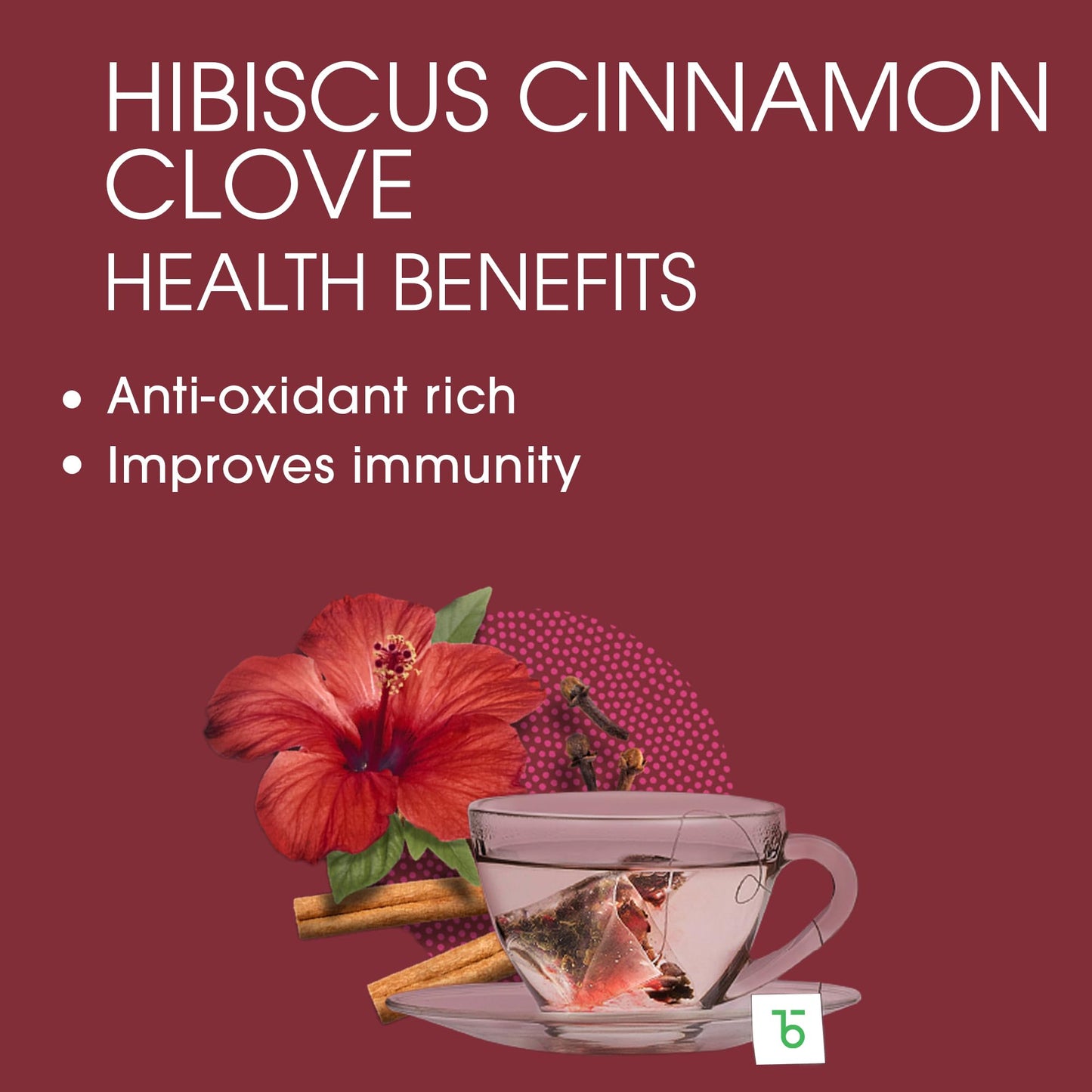 Teabox Enhanced Darjeeling Green Tea With Dried Hibiscus | 100% Whole Leaf & 0% Bitterness | Green Tea From The Himalayas | 25 Tea Bags (Low Caffeine)