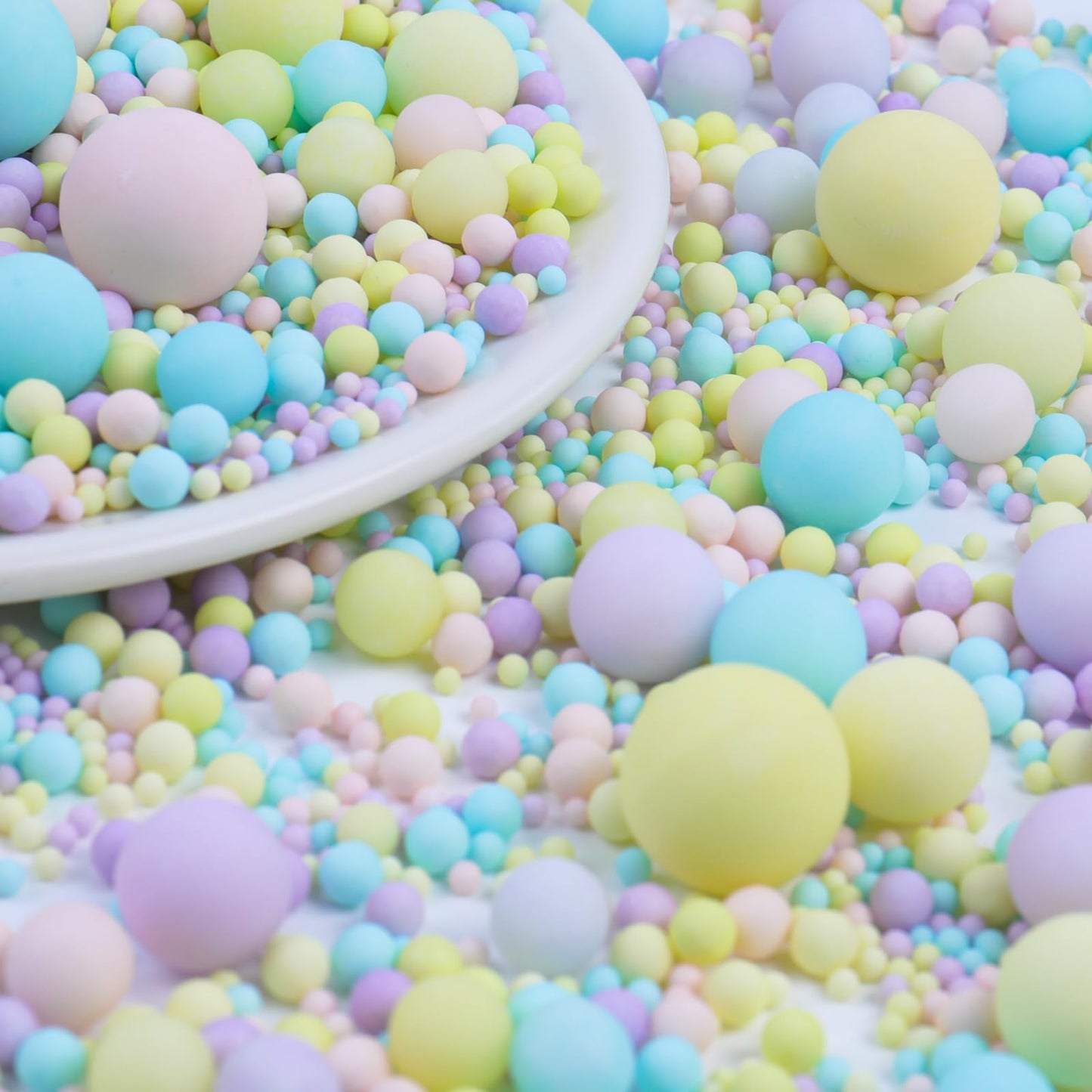 Pastel Sprinkles For Cake Decorating  Pearl Sugar In Mix Sizes 130G/4.6Oz  Baking Cupcakes  Donuts  Macarons Baking Toppings  Wedding Celebration Birthday Party Supplies