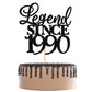 Rsstarxi Cake Topper, Glitter 35th Birthday Decoration, Black, Legend Since 1990, Cheers to 35 Years, Party Cake Decor