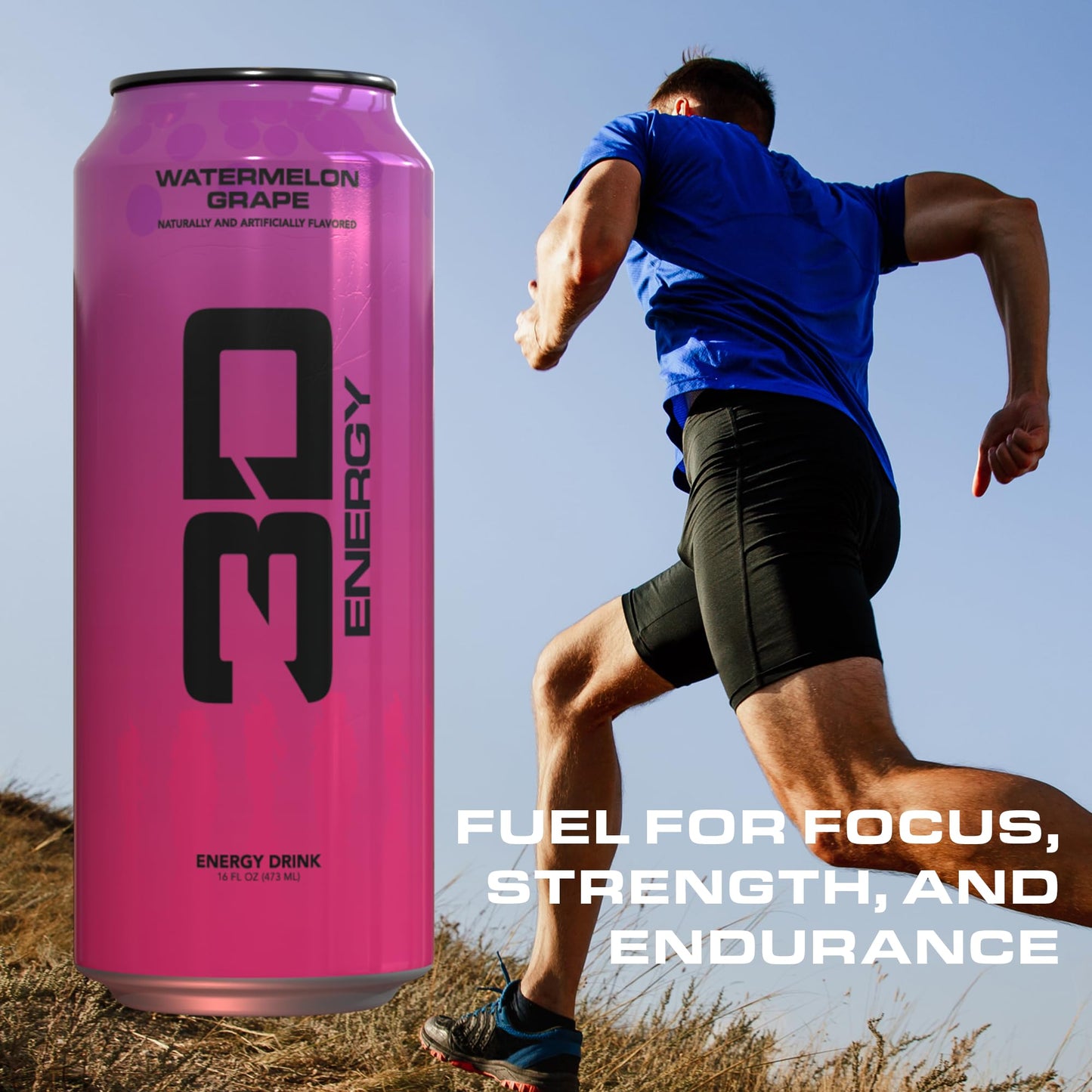 3D Energy Drink - Sugar Free  200mg Caffeine  Pre Workout  Taurine  L-Carnitine  Lightly Carbonated  16oz Cans  12 Pack - Watermelon G
