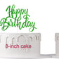 Notbadsys Happy Birthday Cake Topper, Gold Glitter Letters, Flashing Cardboard, Green, Model S1-1-(????)