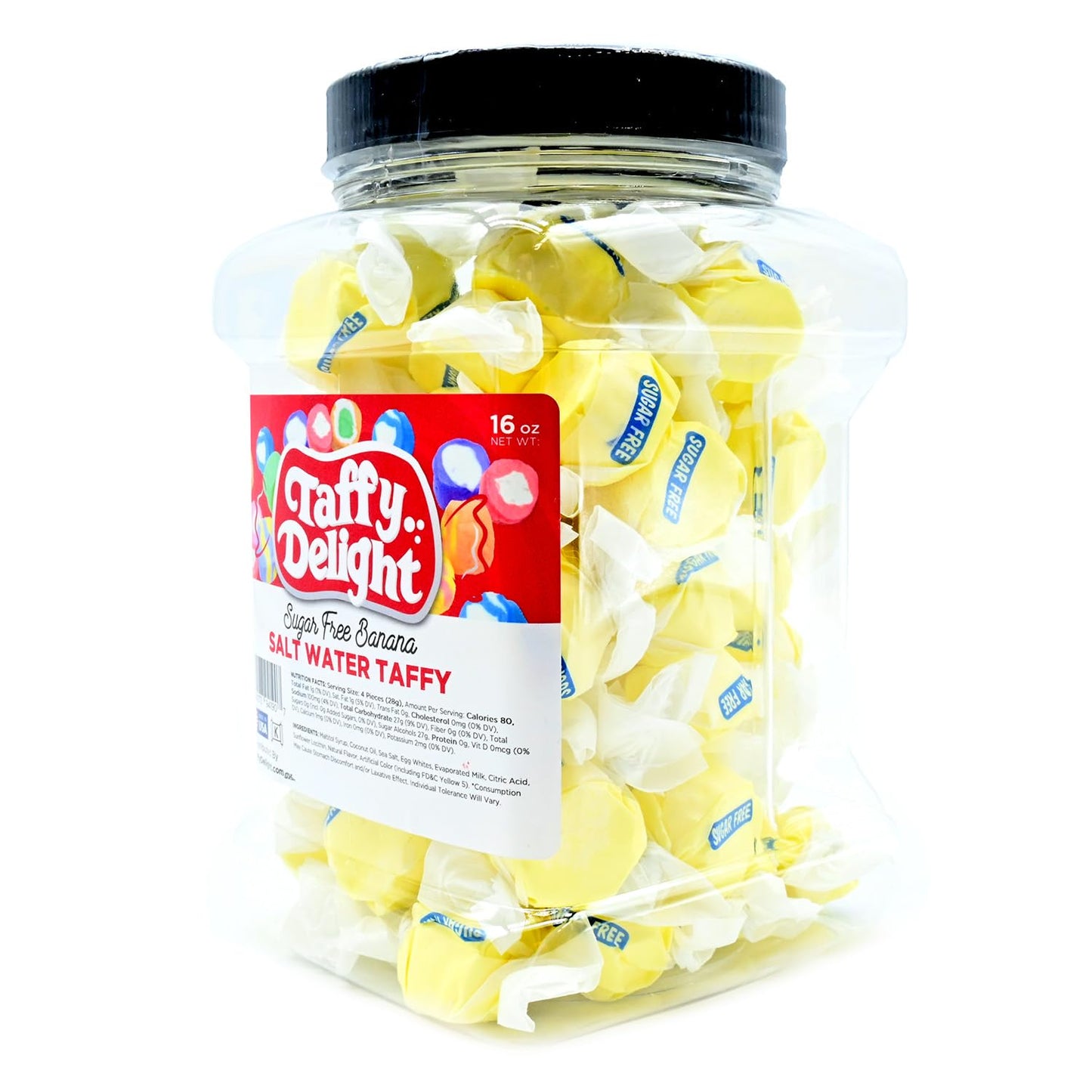 Taffy Delight Salt Water Taffy (16Oz, Sugarfree Banana)