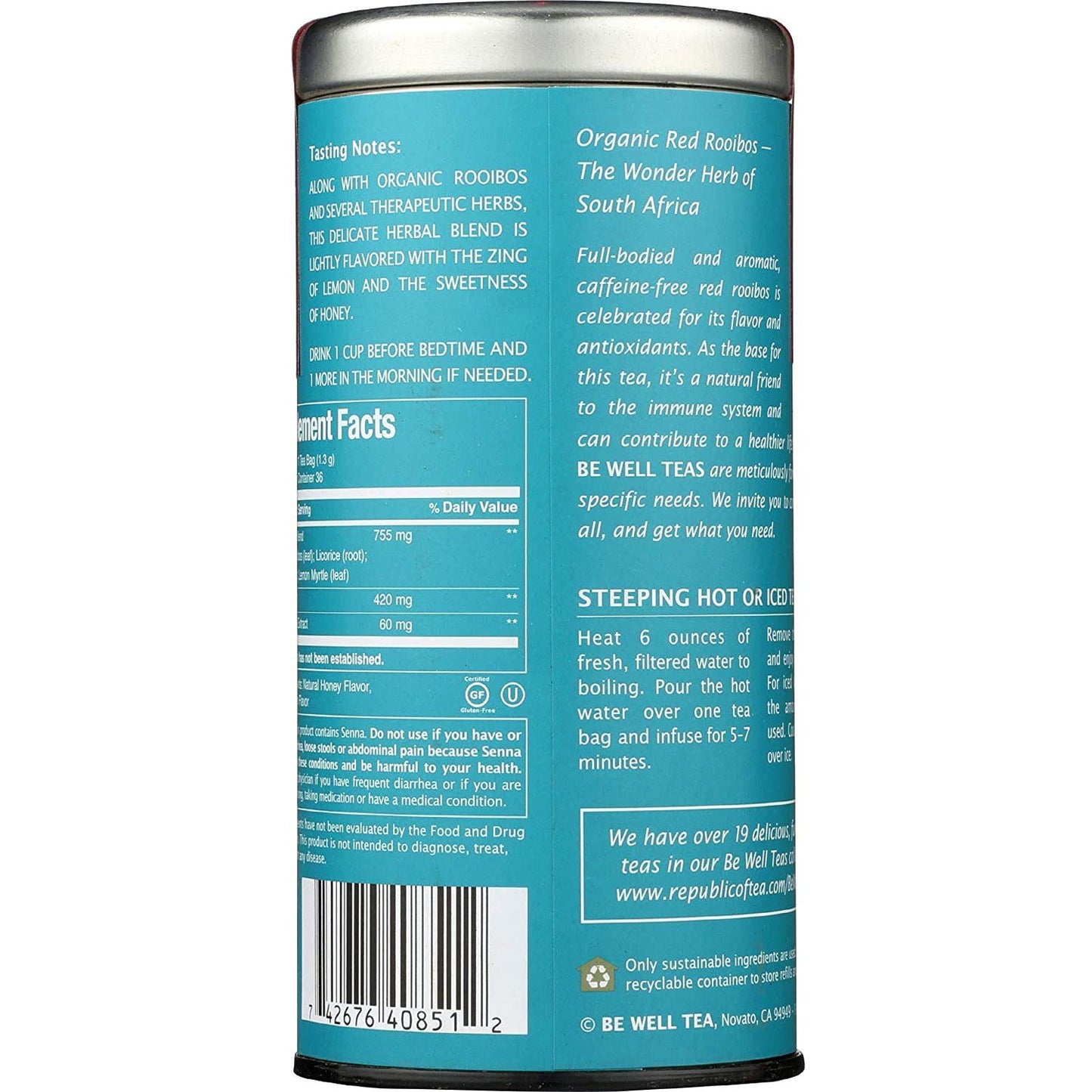 The Republic of Tea Get It Going Tea, 36-Count, Model mp-40851, Pack of 1